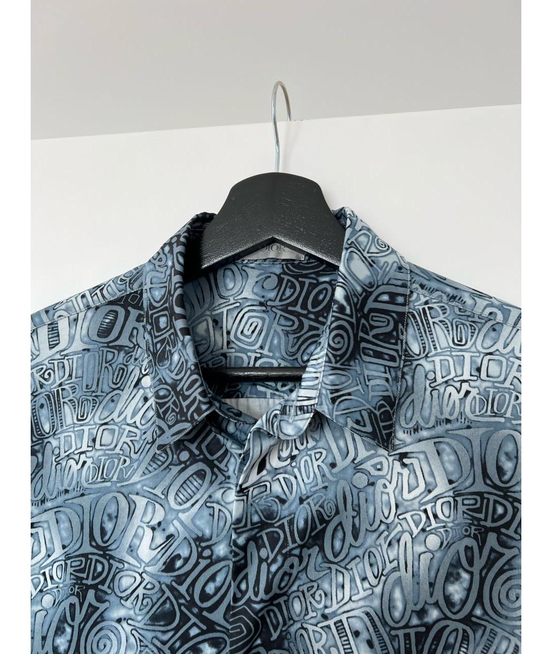 CHRISTIAN DIOR Синяя кэжуал рубашка, фото 3