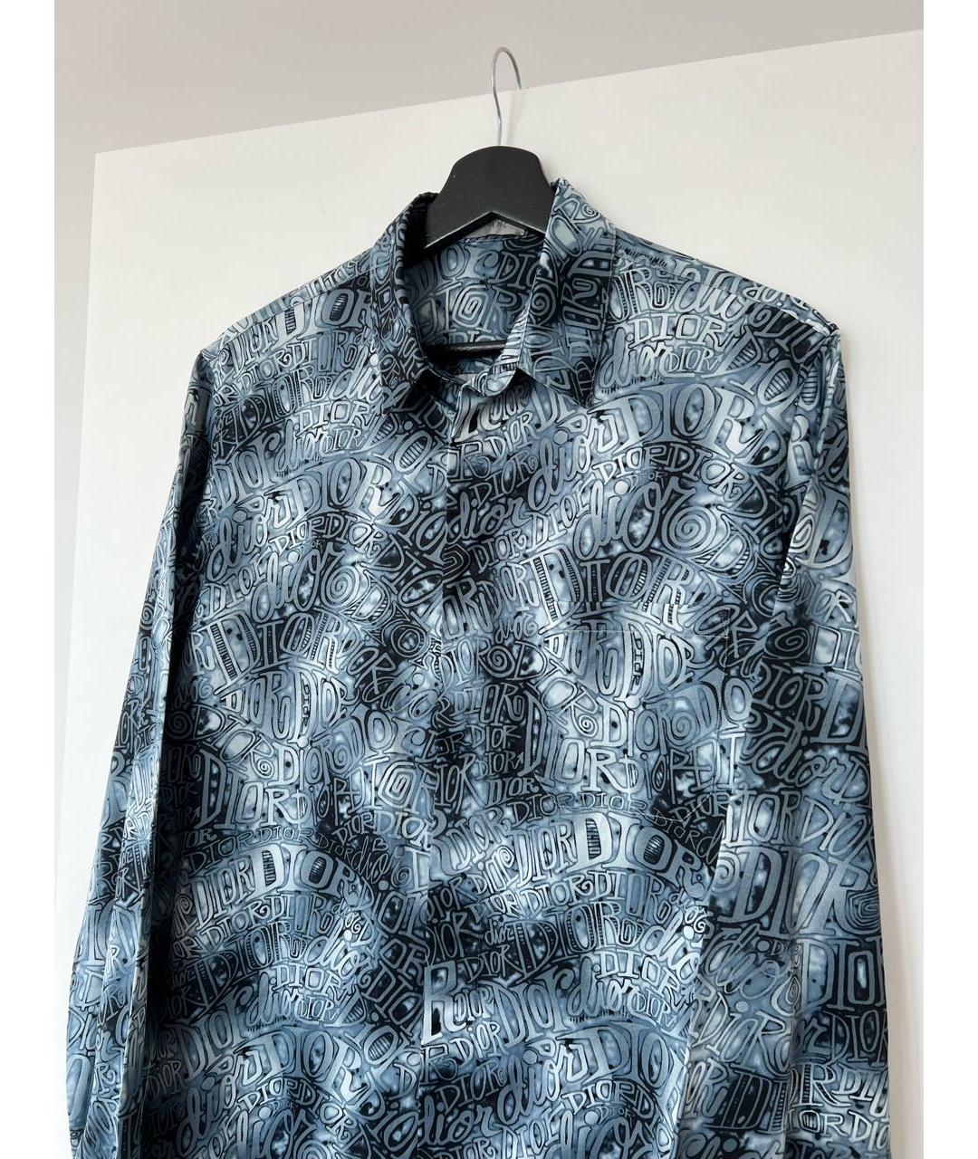 CHRISTIAN DIOR Синяя кэжуал рубашка, фото 2