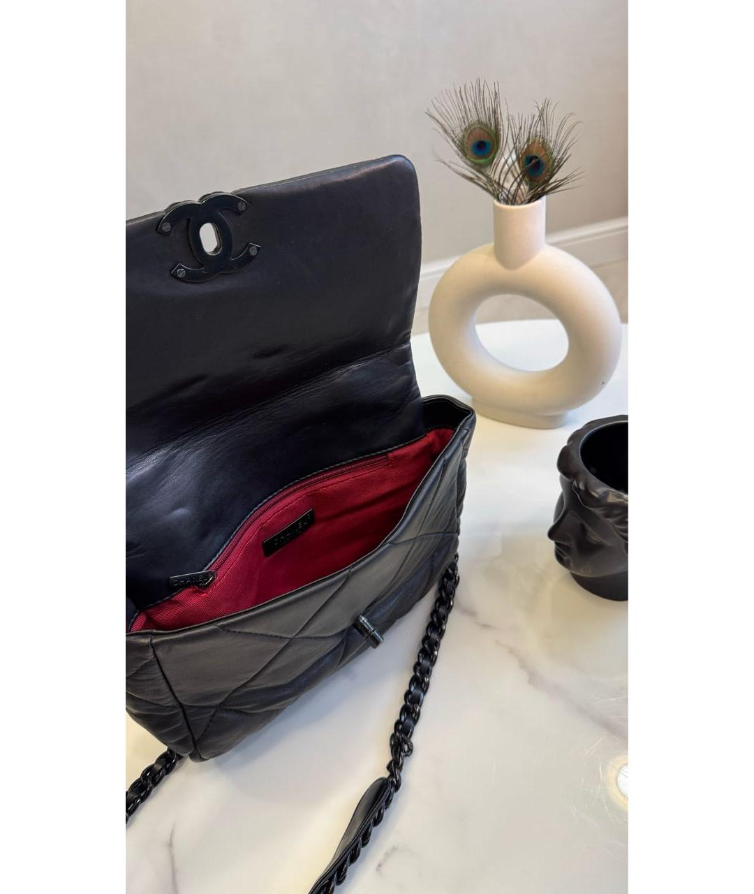 CHANEL Черная кожаная сумка через плечо, фото 2