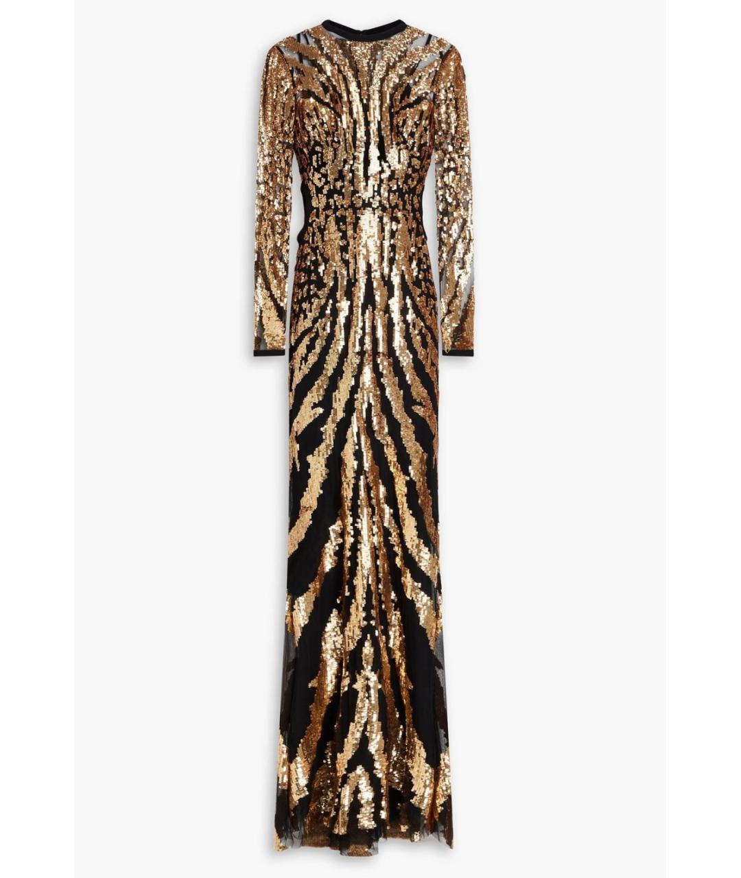 ZUHAIR MURAD Золотое коктейльное платье, фото 4