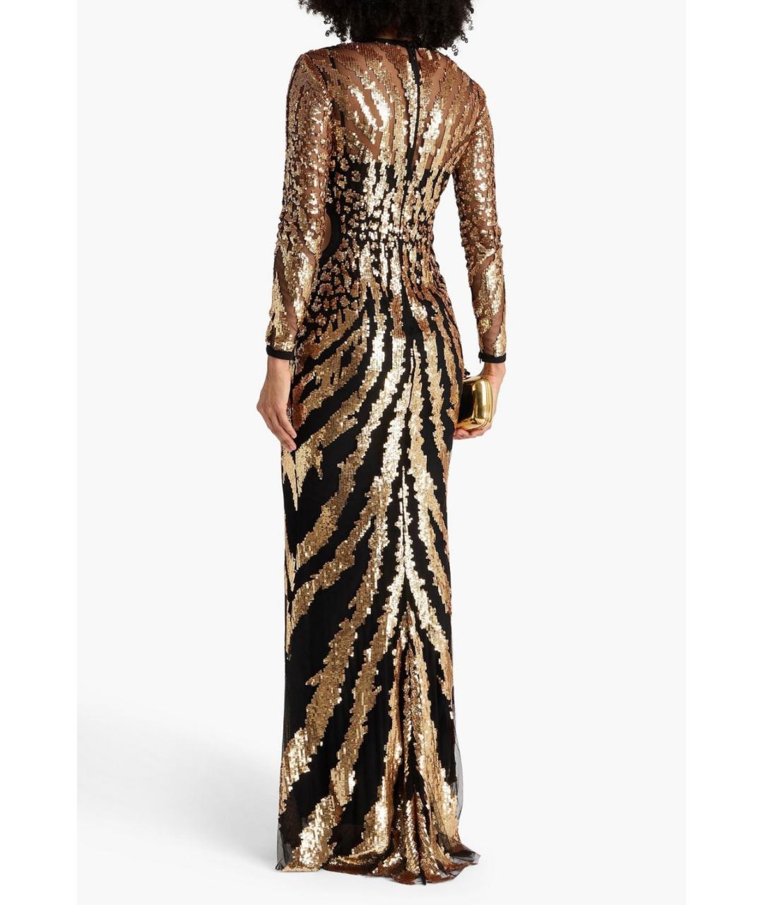 ZUHAIR MURAD Золотое коктейльное платье, фото 3