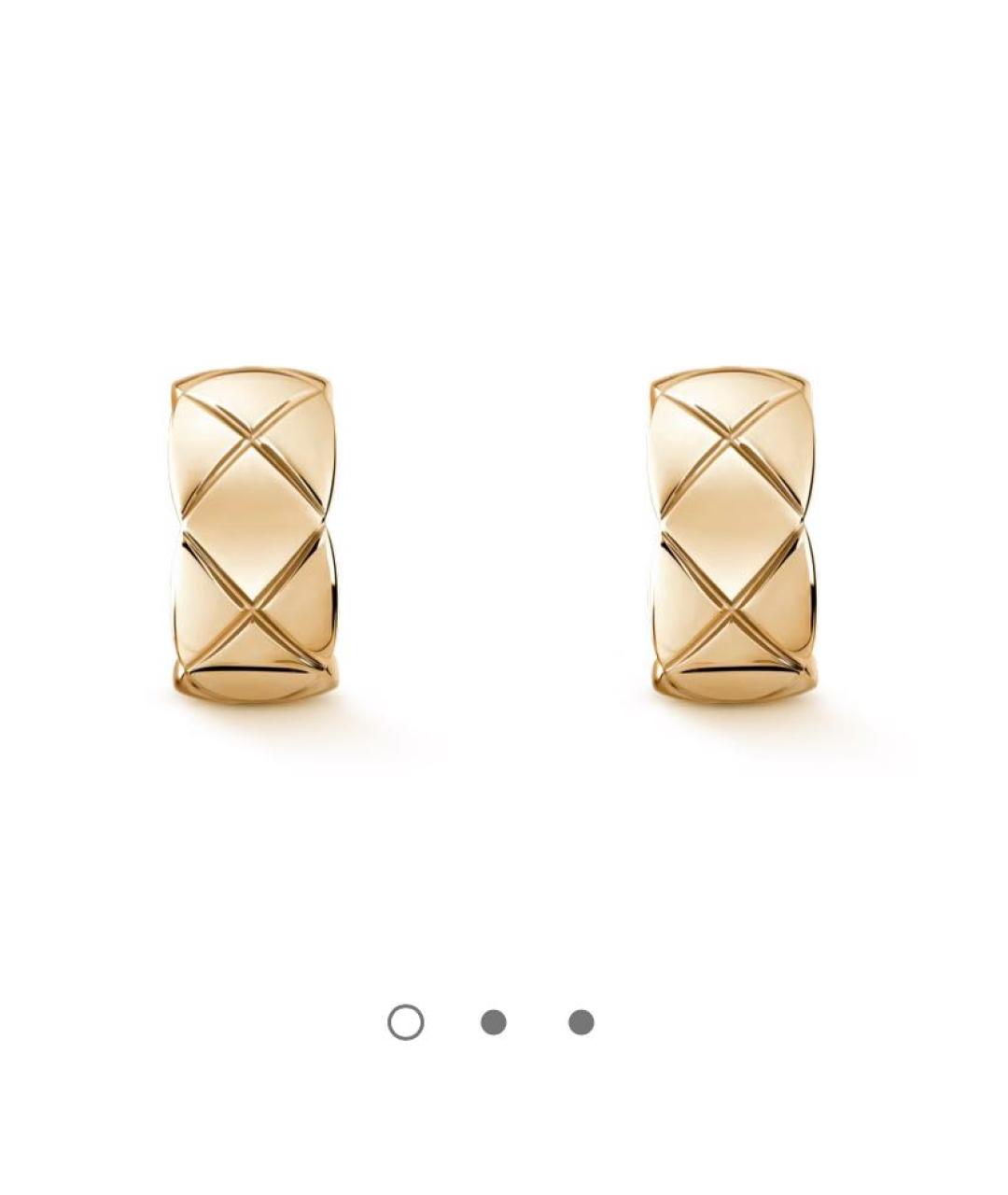 CHANEL Бежевые серьги из розового золота, фото 4