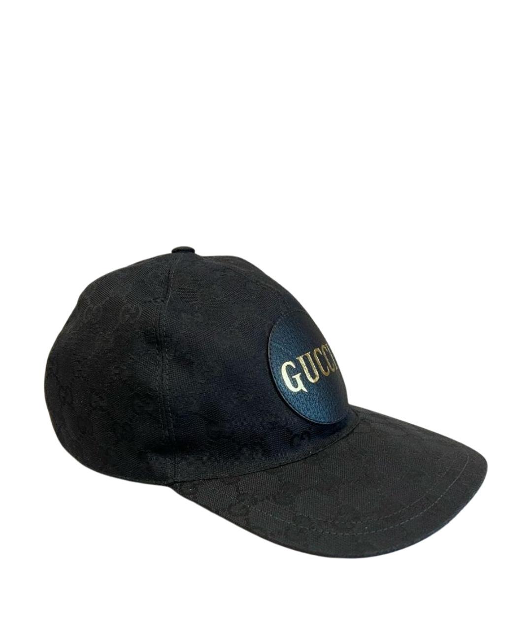 GUCCI Черная хлопковая кепка/бейсболка, фото 1