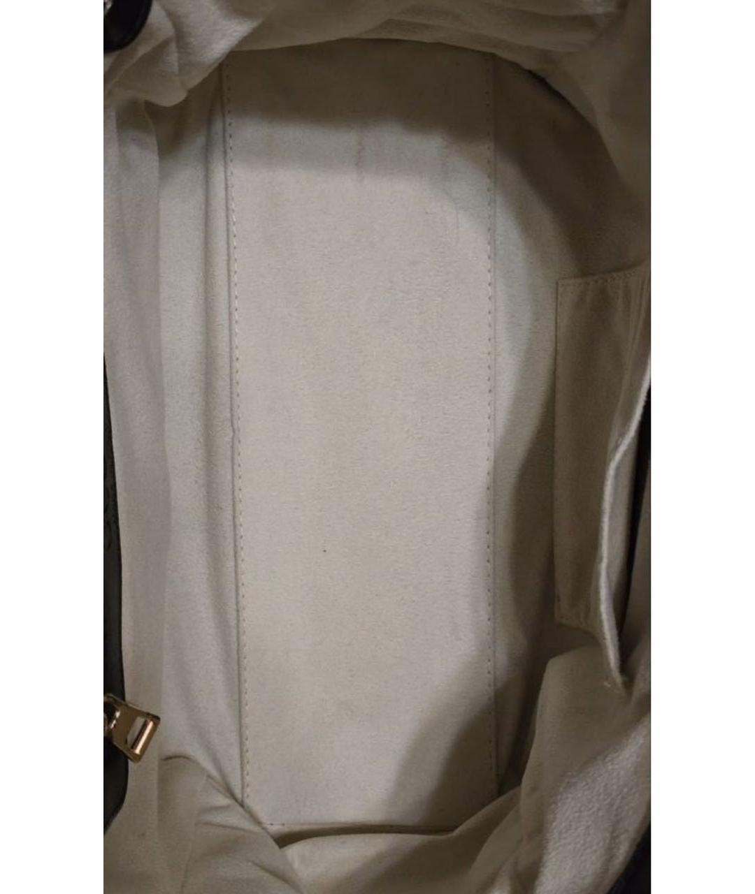 GUCCI Черная тканевая сумка с короткими ручками, фото 5