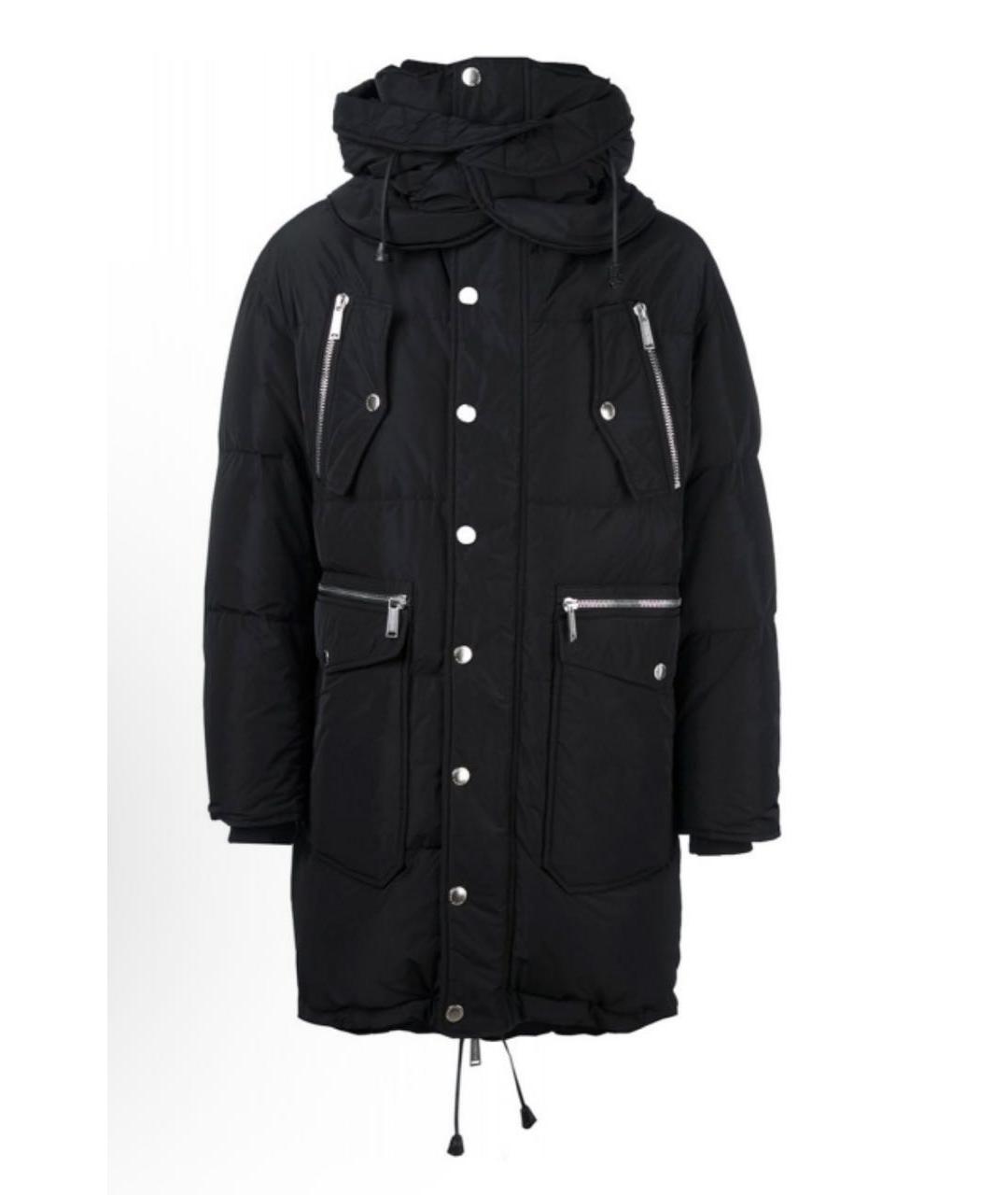 DSQUARED2 Темно-синий полиамидовый пуховик, фото 8