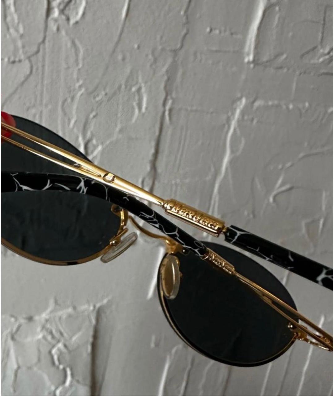 MAX MARA Черные металлические солнцезащитные очки, фото 2