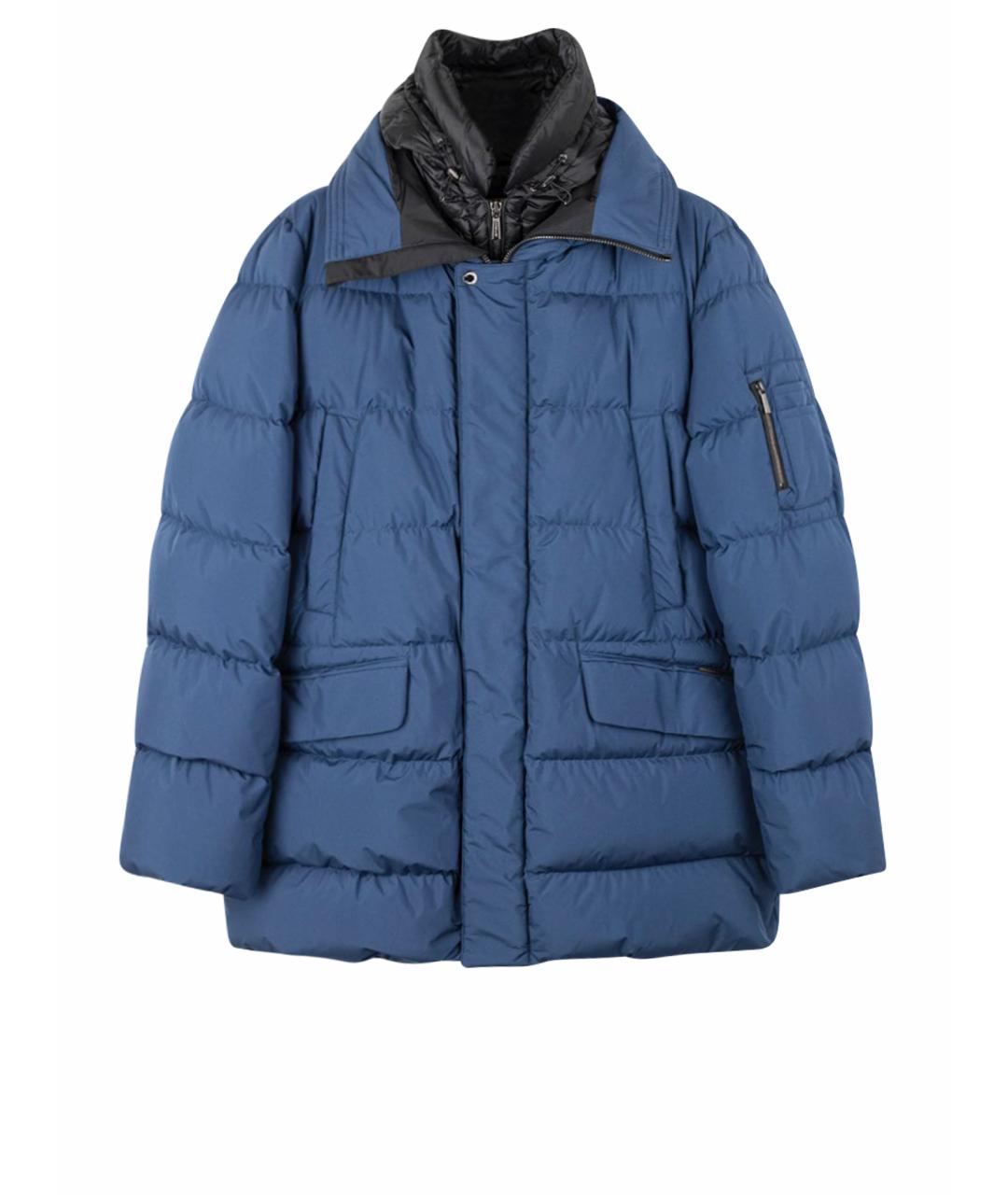 MOORER Синий полиэстеровый пуховик, фото 1