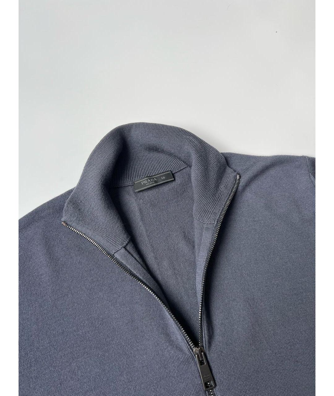 PRADA Серый шерстяной джемпер / свитер, фото 2