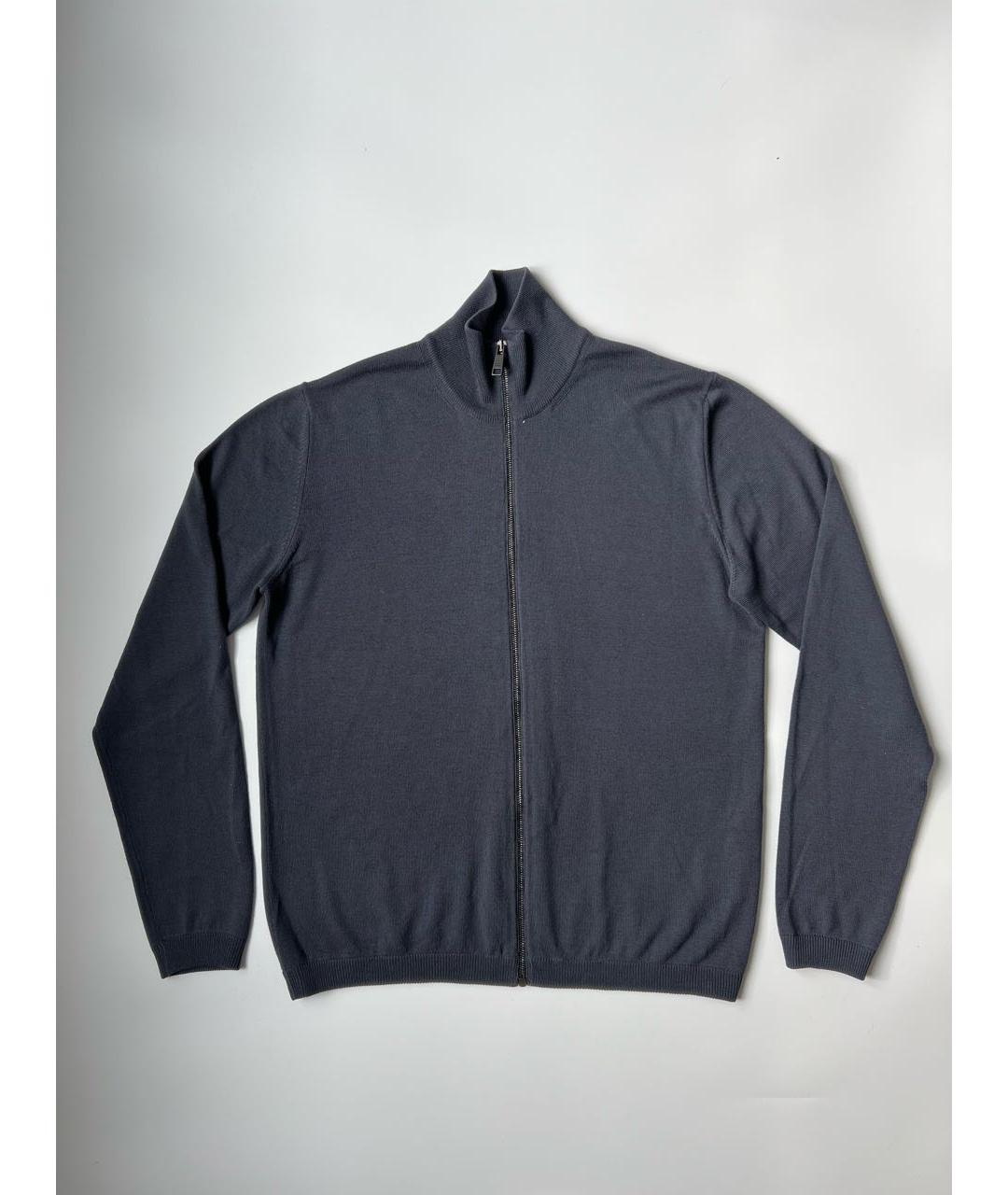 PRADA Серый шерстяной джемпер / свитер, фото 7