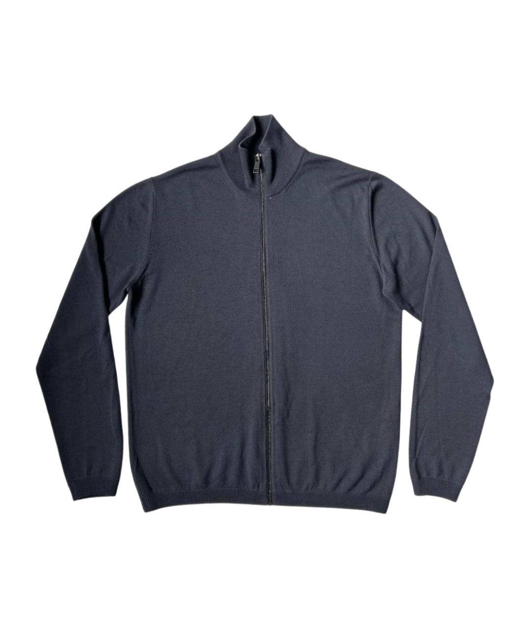 PRADA Серый шерстяной джемпер / свитер, фото 1