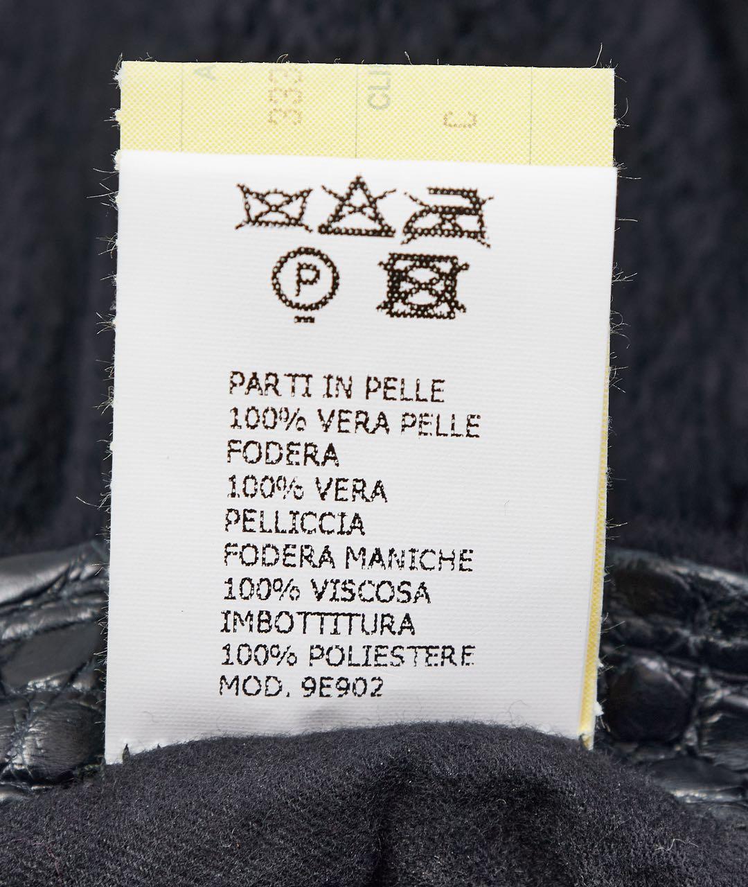 FERU Черное кожаное пальто, фото 6