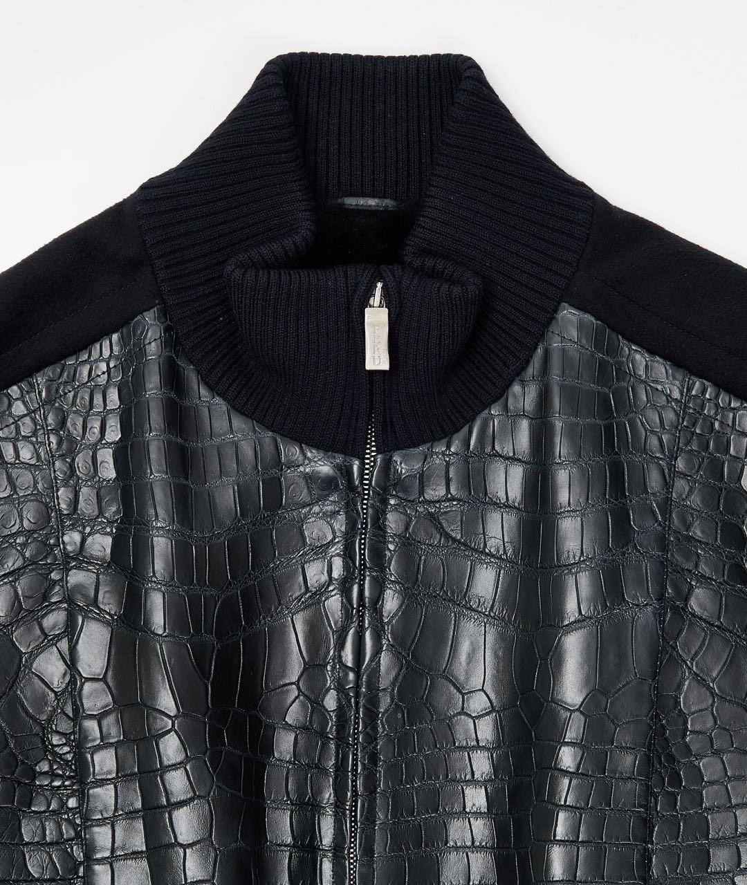 FERU Черное кожаное пальто, фото 2