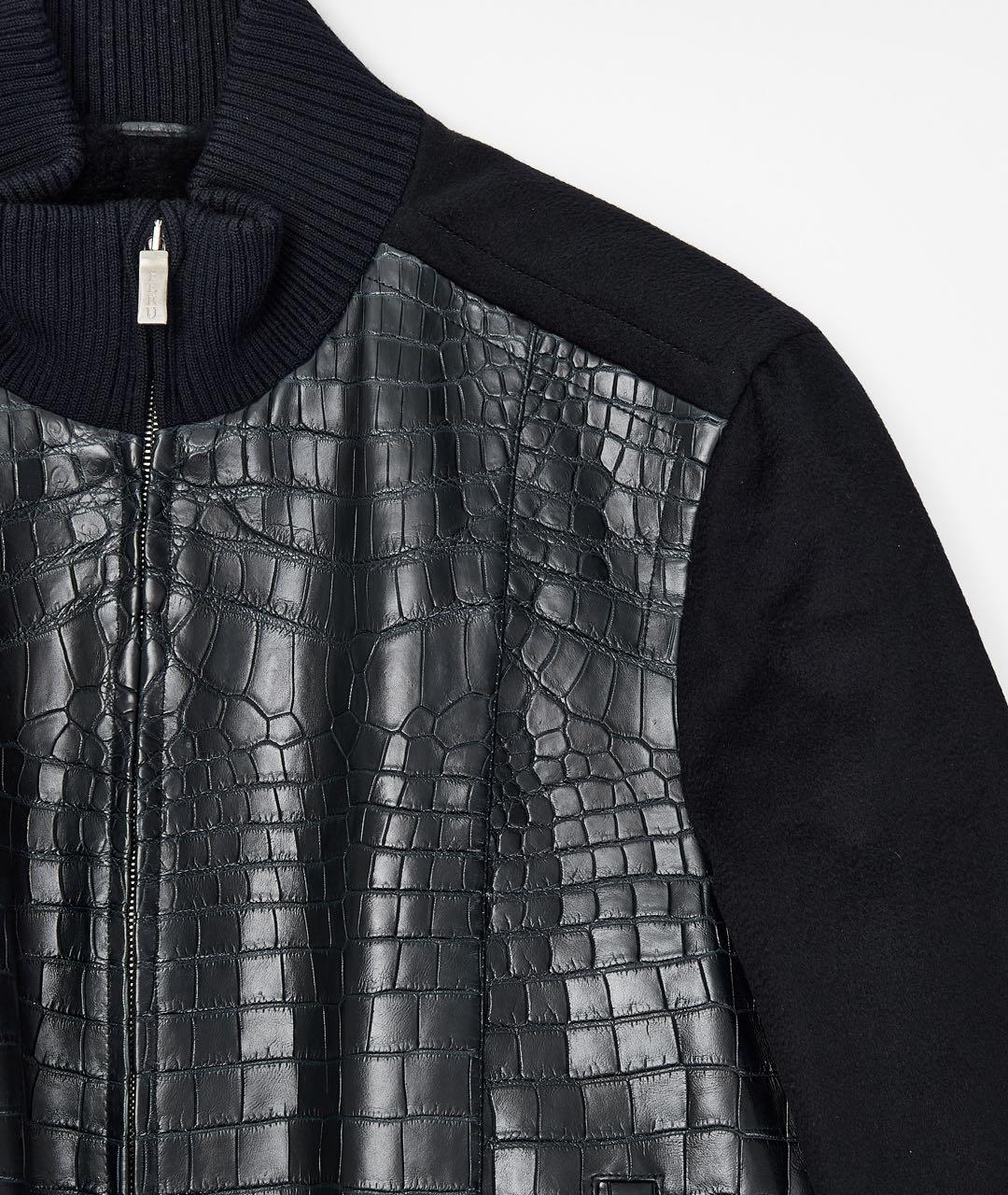 FERU Черное кожаное пальто, фото 3