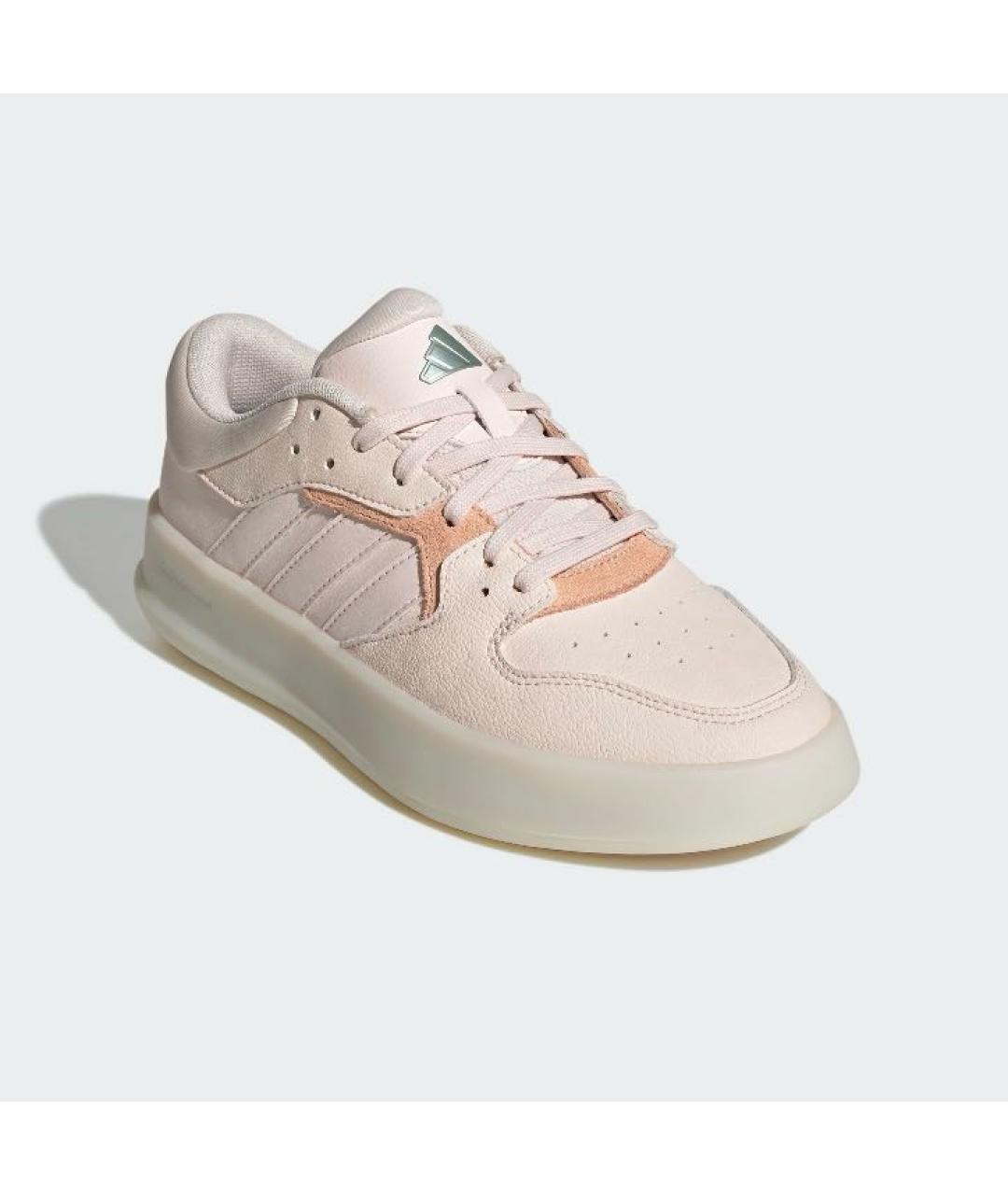 ADIDAS Коралловые кожаные кроссовки, фото 4