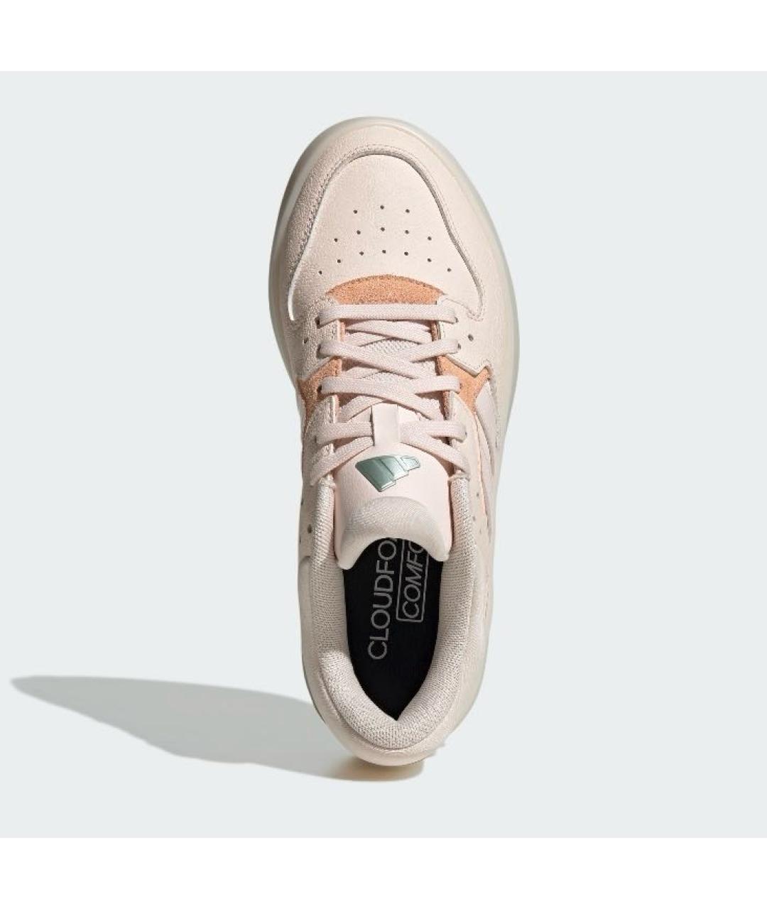 ADIDAS Коралловые кожаные кроссовки, фото 2