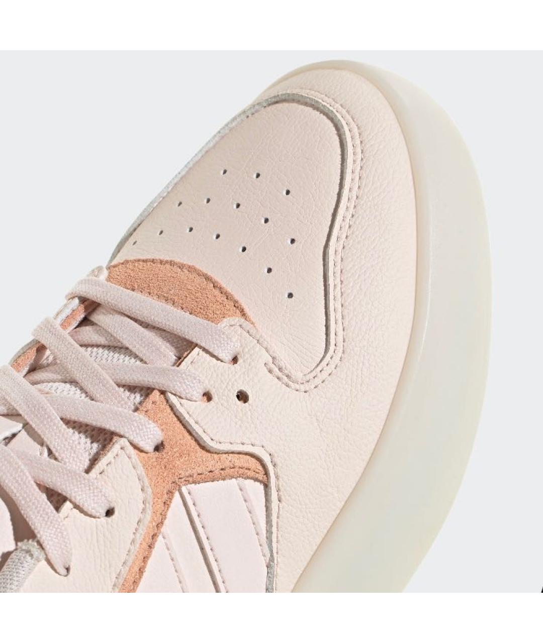 ADIDAS Коралловые кожаные кроссовки, фото 8