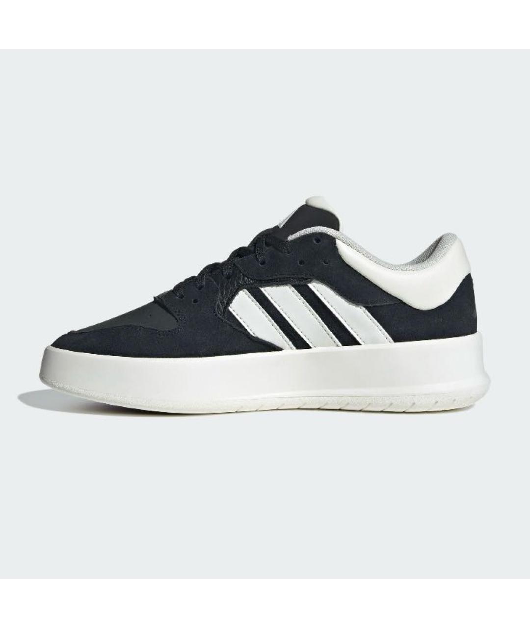 ADIDAS Черные кожаные кроссовки, фото 6