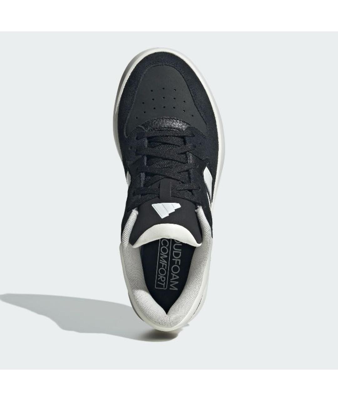 ADIDAS Черные кожаные кроссовки, фото 2