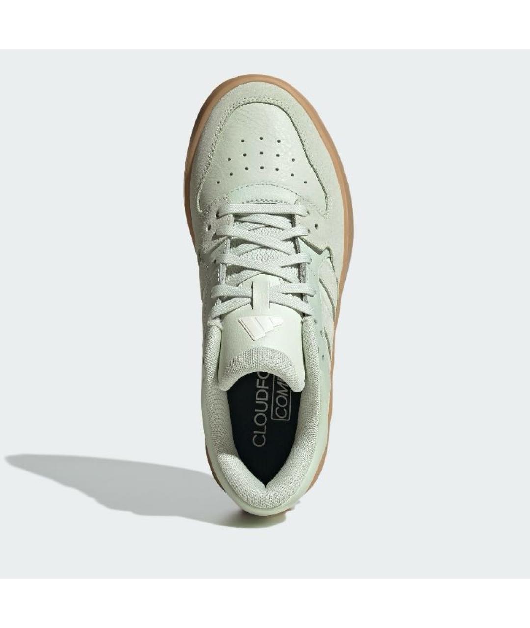 ADIDAS Зеленые кожаные кроссовки, фото 2