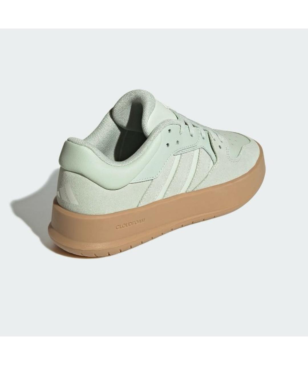 ADIDAS Зеленые кожаные кроссовки, фото 5