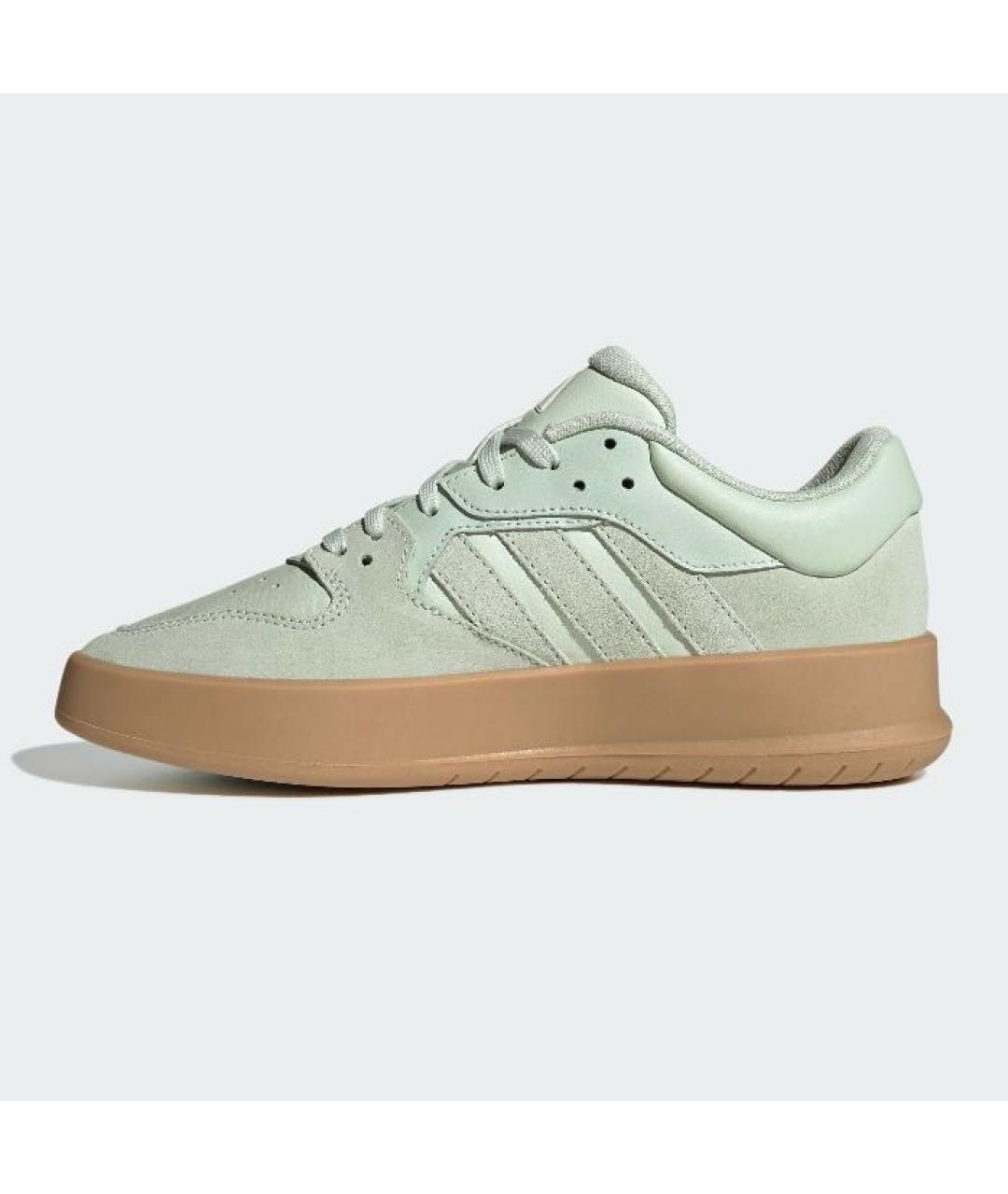 ADIDAS Зеленые кожаные кроссовки, фото 6