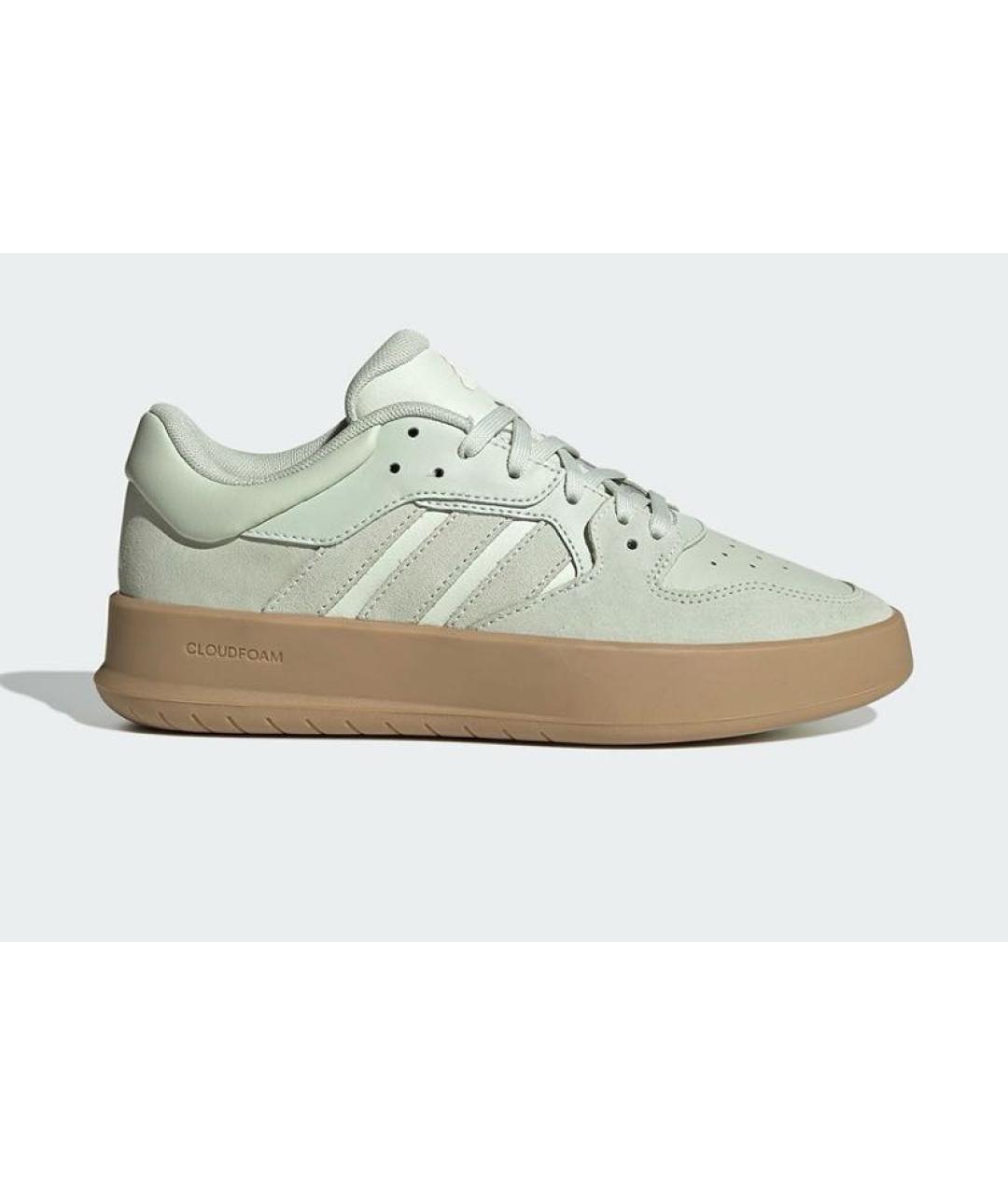 ADIDAS Зеленые кожаные кроссовки, фото 9