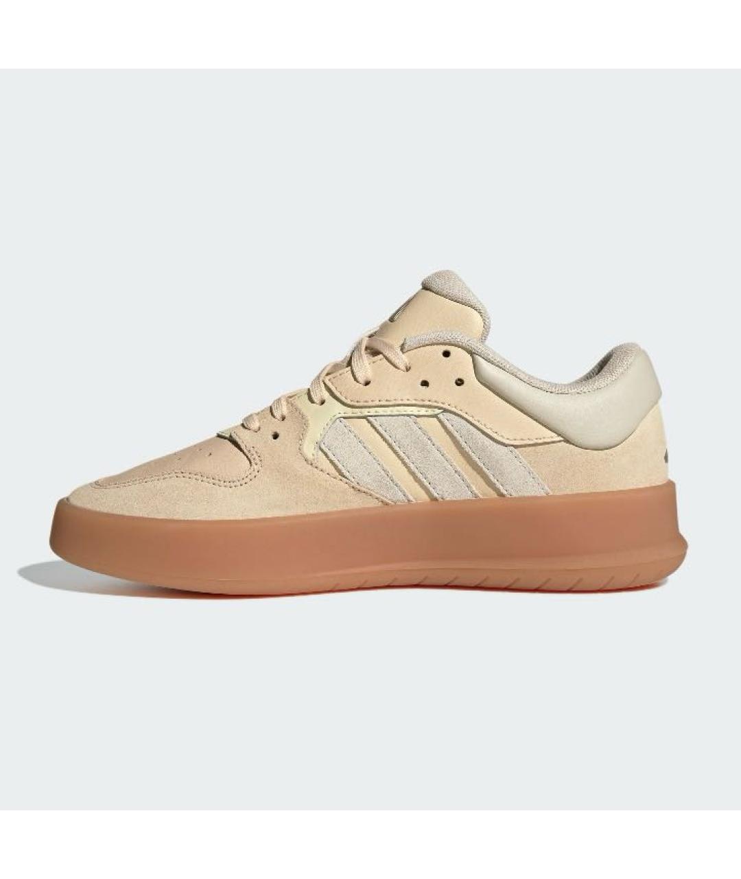 ADIDAS Бежевые кожаные кроссовки, фото 6