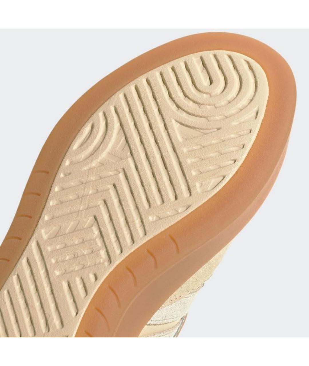 ADIDAS Бежевые кожаные кроссовки, фото 8