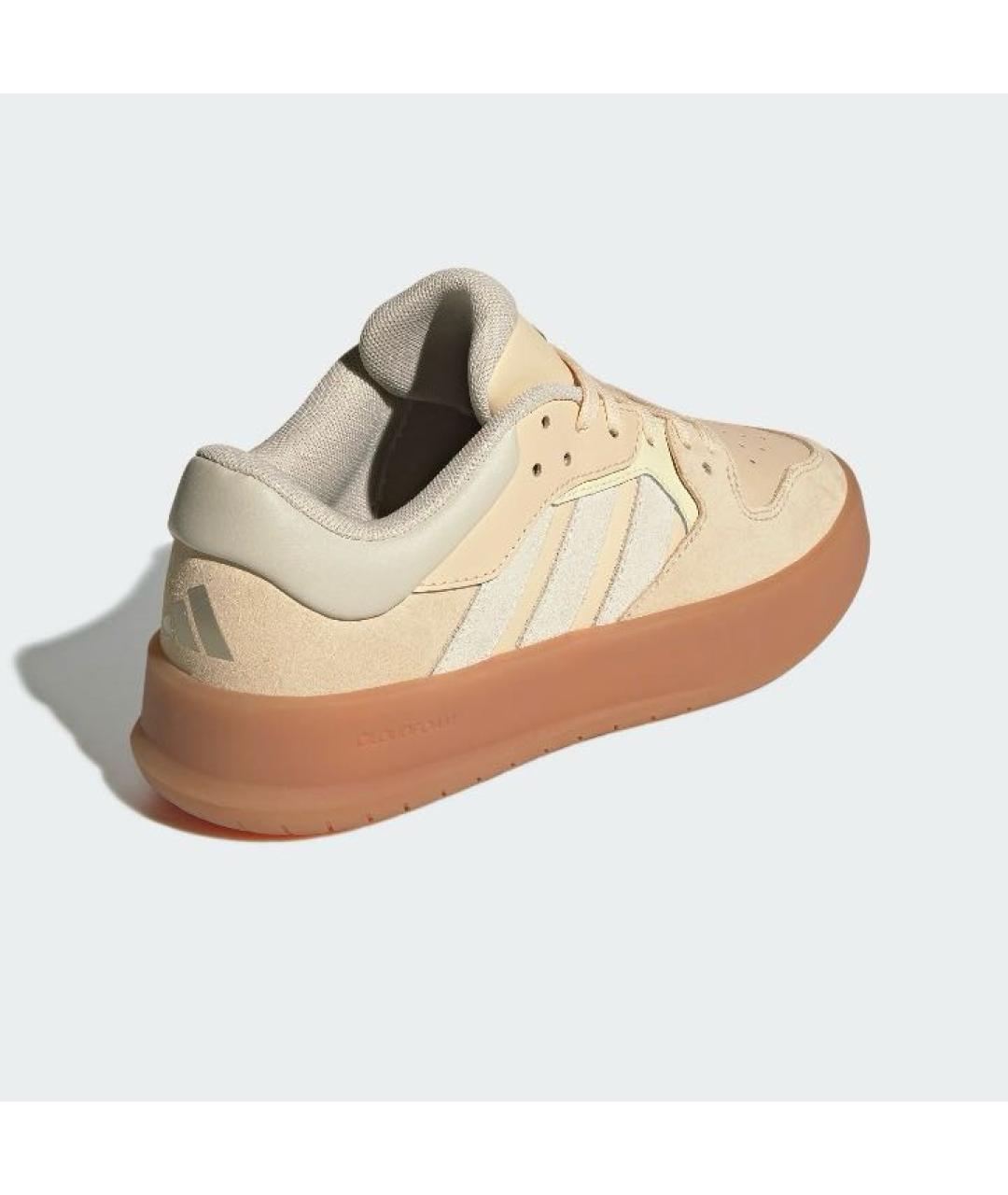 ADIDAS Бежевые кожаные кроссовки, фото 5