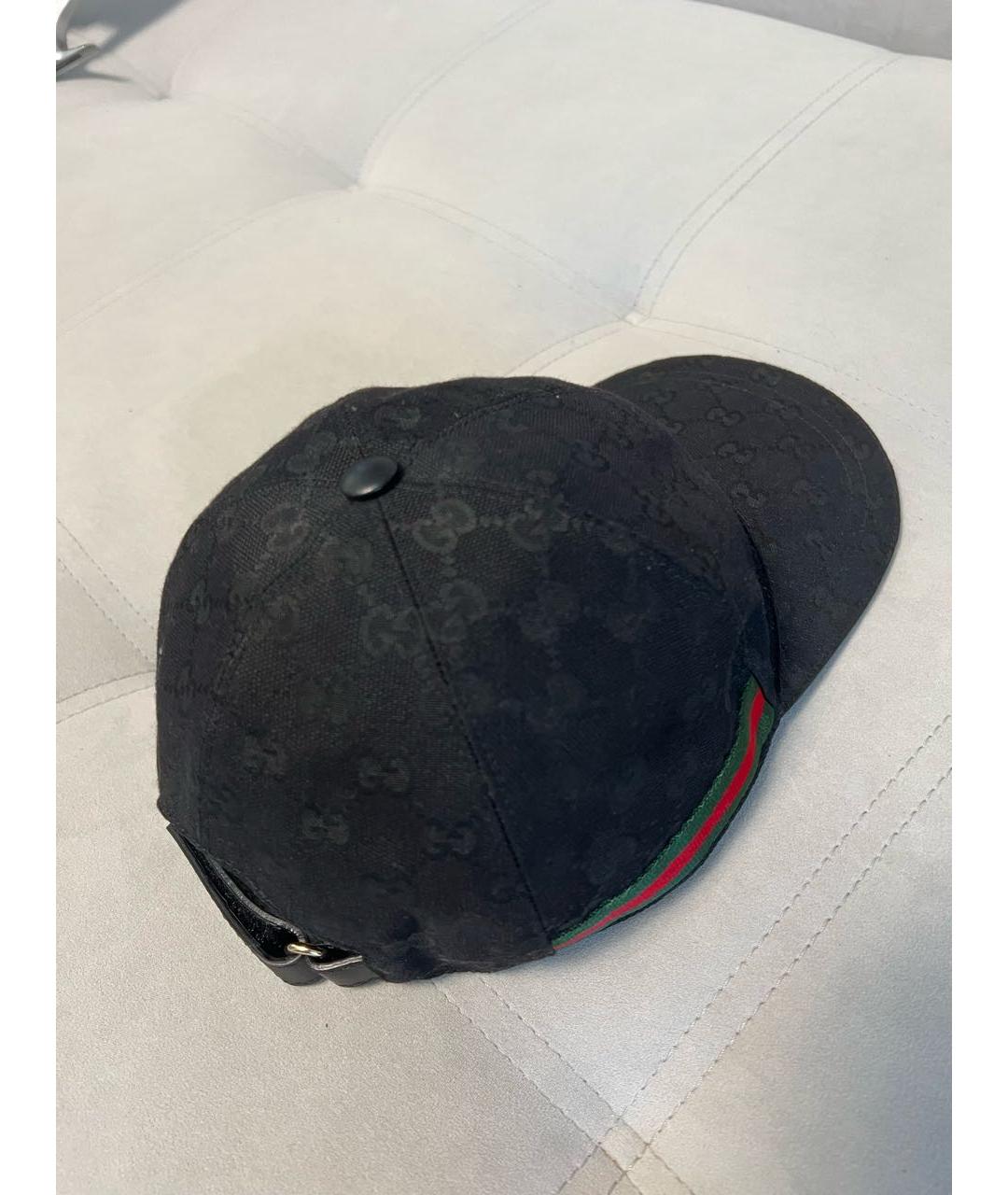 GUCCI Черная хлопковая кепка/бейсболка, фото 2