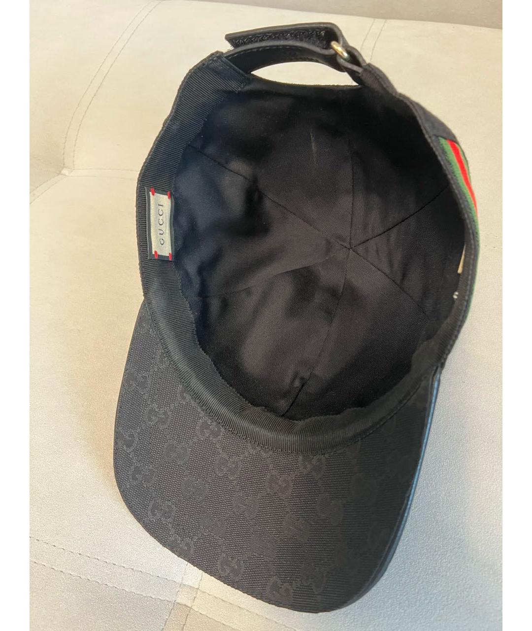 GUCCI Черная хлопковая кепка/бейсболка, фото 4