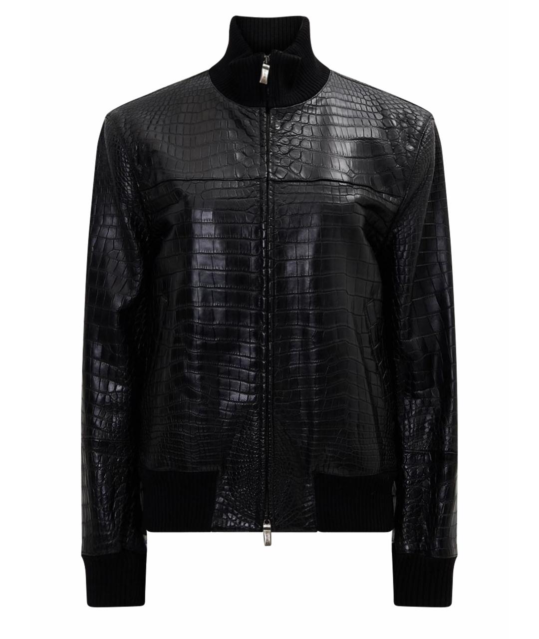 FERU Черная кожаная куртка, фото 1