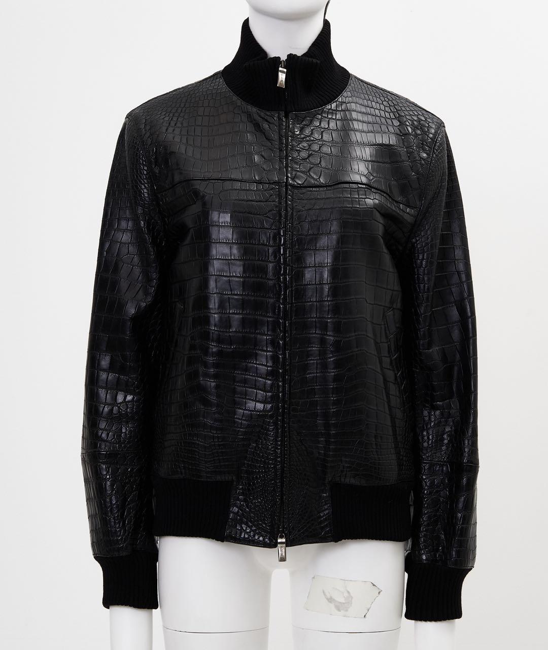 FERU Черная кожаная куртка, фото 5