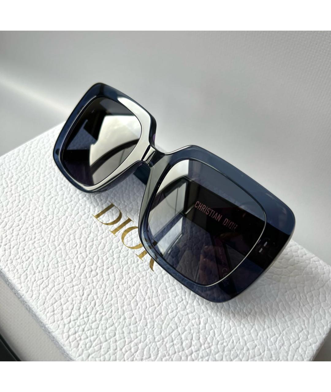 CHRISTIAN DIOR Синие пластиковые солнцезащитные очки, фото 6