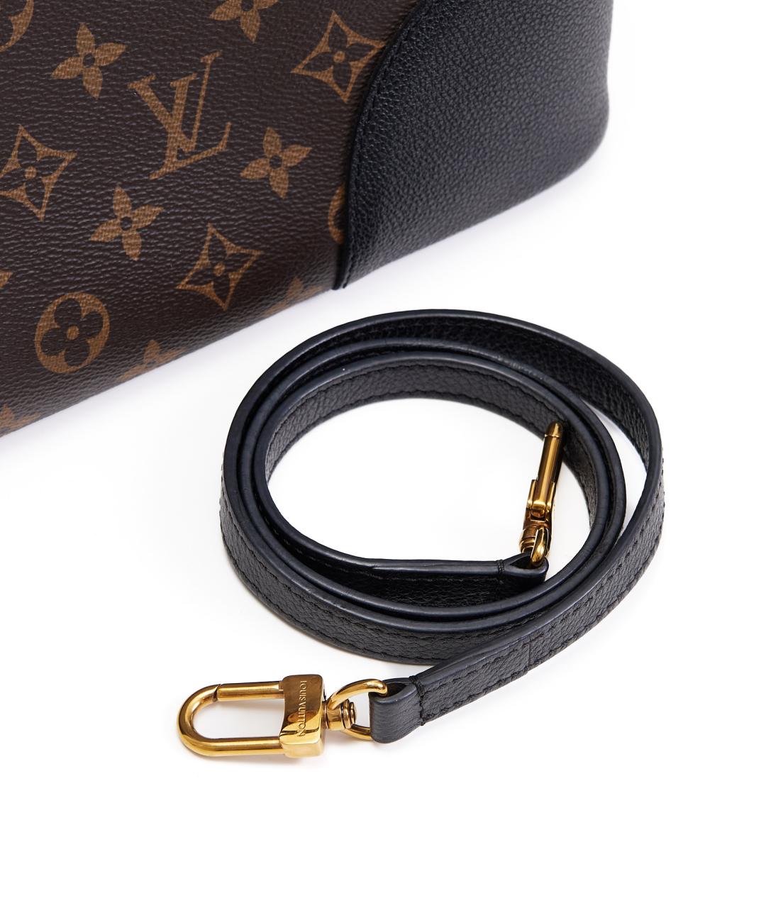 LOUIS VUITTON Коричневая кожаная сумка через плечо, фото 4