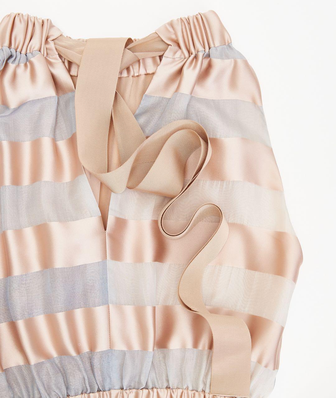 FENDI Бежевое шелковое повседневное платье, фото 3