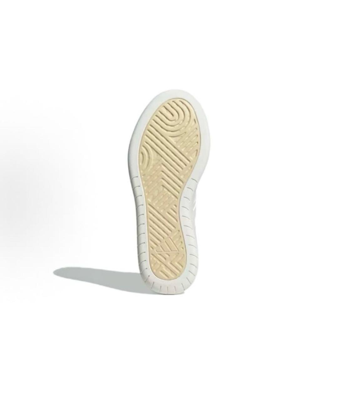 ADIDAS Бежевые кожаные кроссовки, фото 5