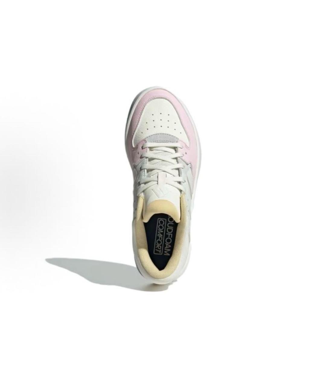ADIDAS Бежевые кожаные кроссовки, фото 4