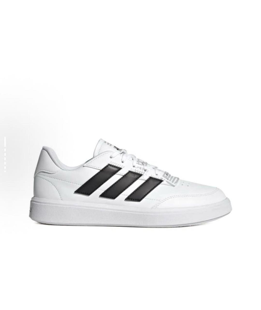 ADIDAS Белые кожаные кроссовки, фото 4