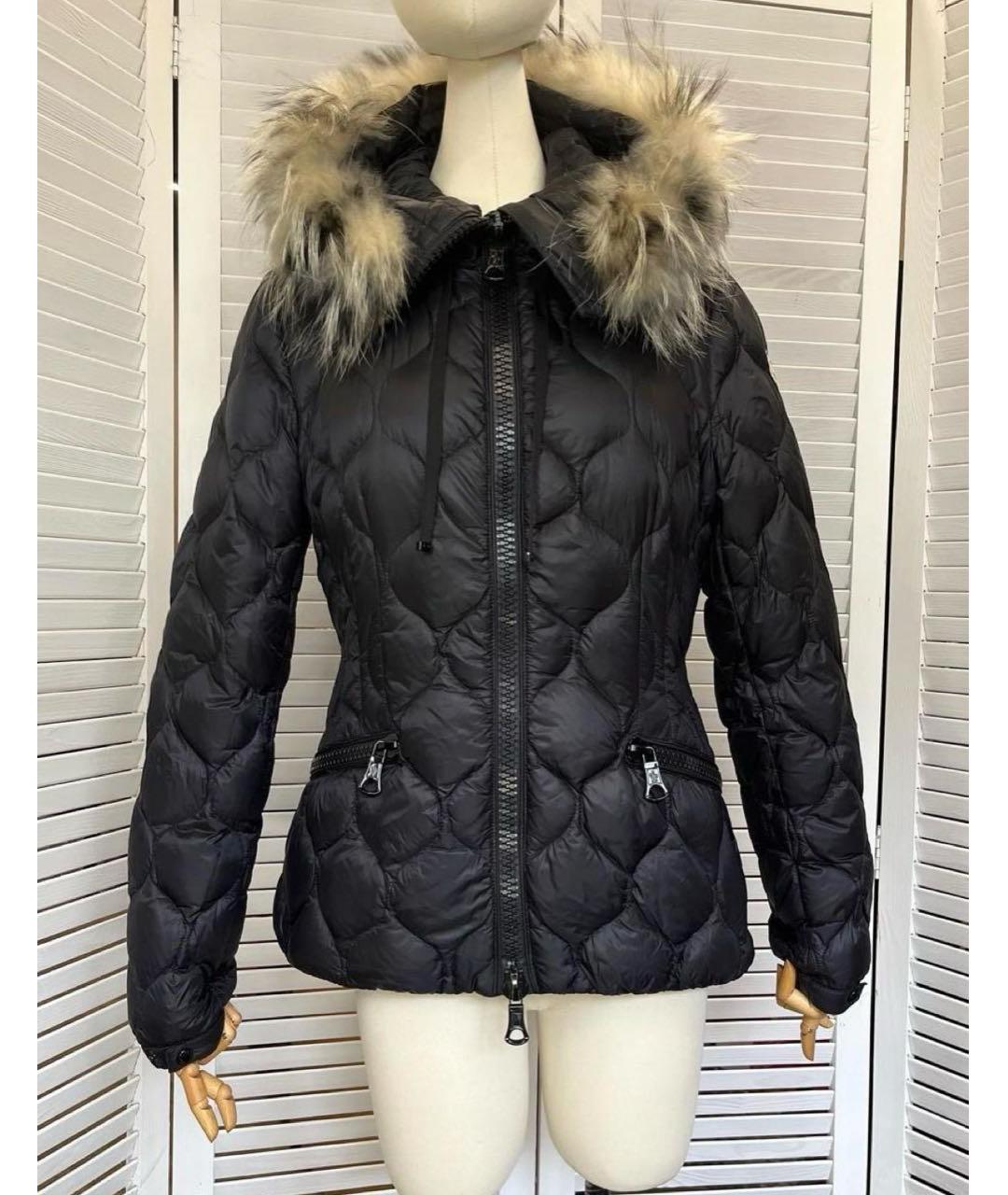MONCLER Черный пуховик, фото 2
