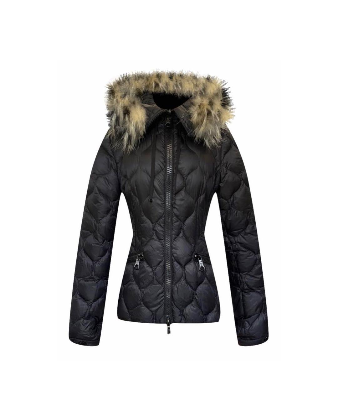 MONCLER Черный пуховик, фото 1