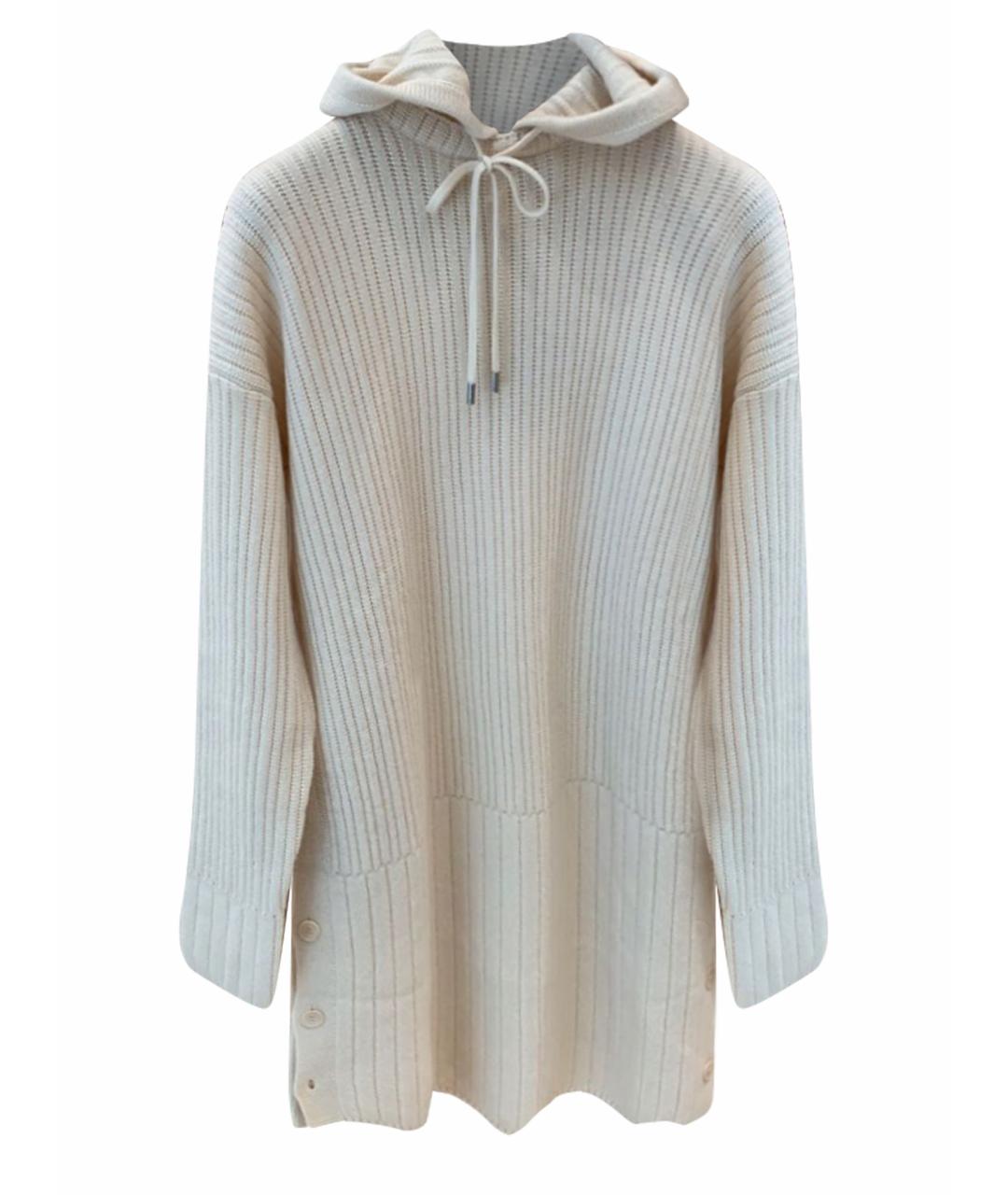 LORO PIANA Бежевое кашемировое повседневное платье, фото 1