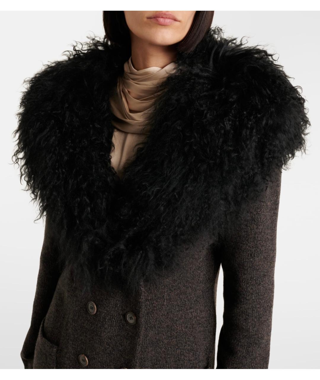 MAGDA BUTRYM Коричневое кашемировое пальто, фото 5