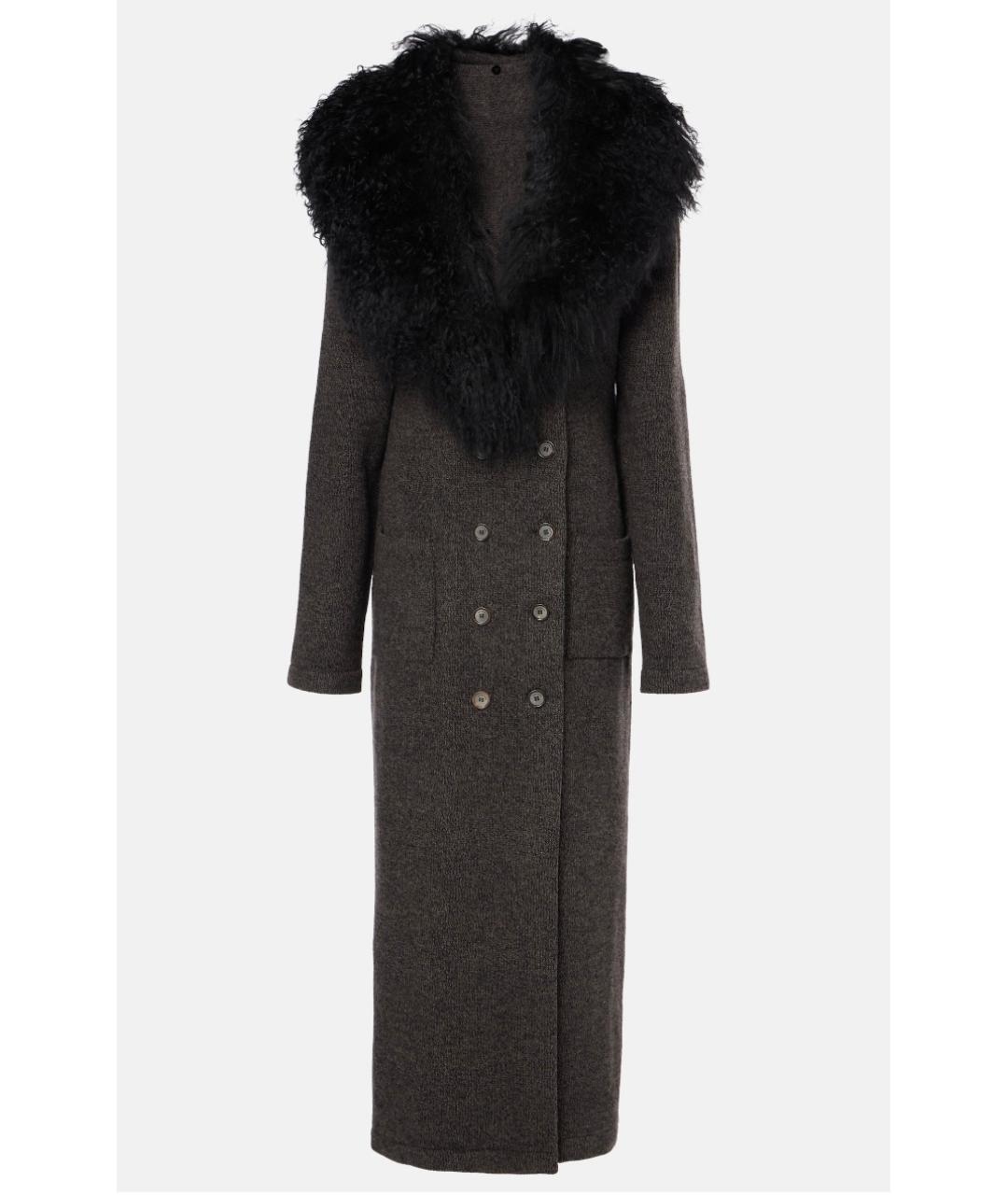 MAGDA BUTRYM Коричневое кашемировое пальто, фото 6