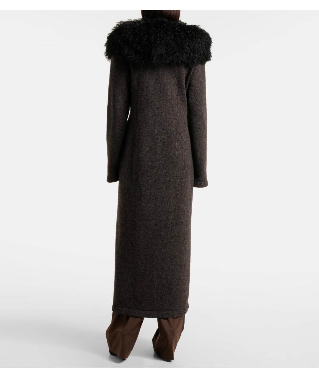 MAGDA BUTRYM Коричневое кашемировое пальто, фото 4