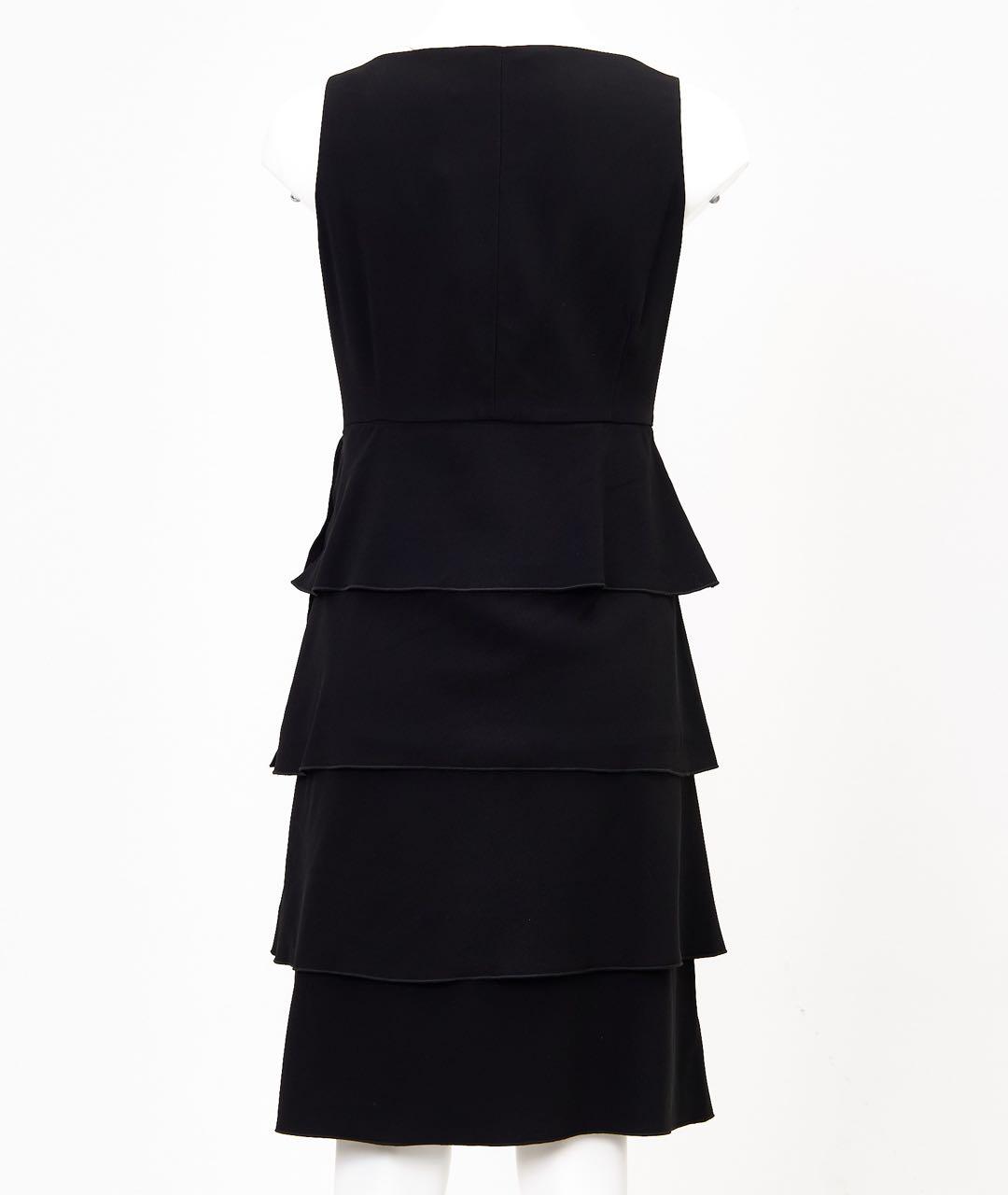 VALENTINO Черное ацетатное повседневное платье, фото 2