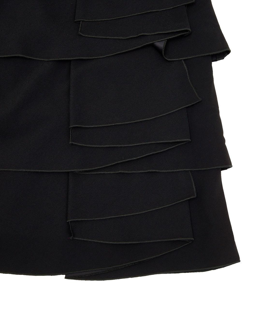 VALENTINO Черное ацетатное повседневное платье, фото 4