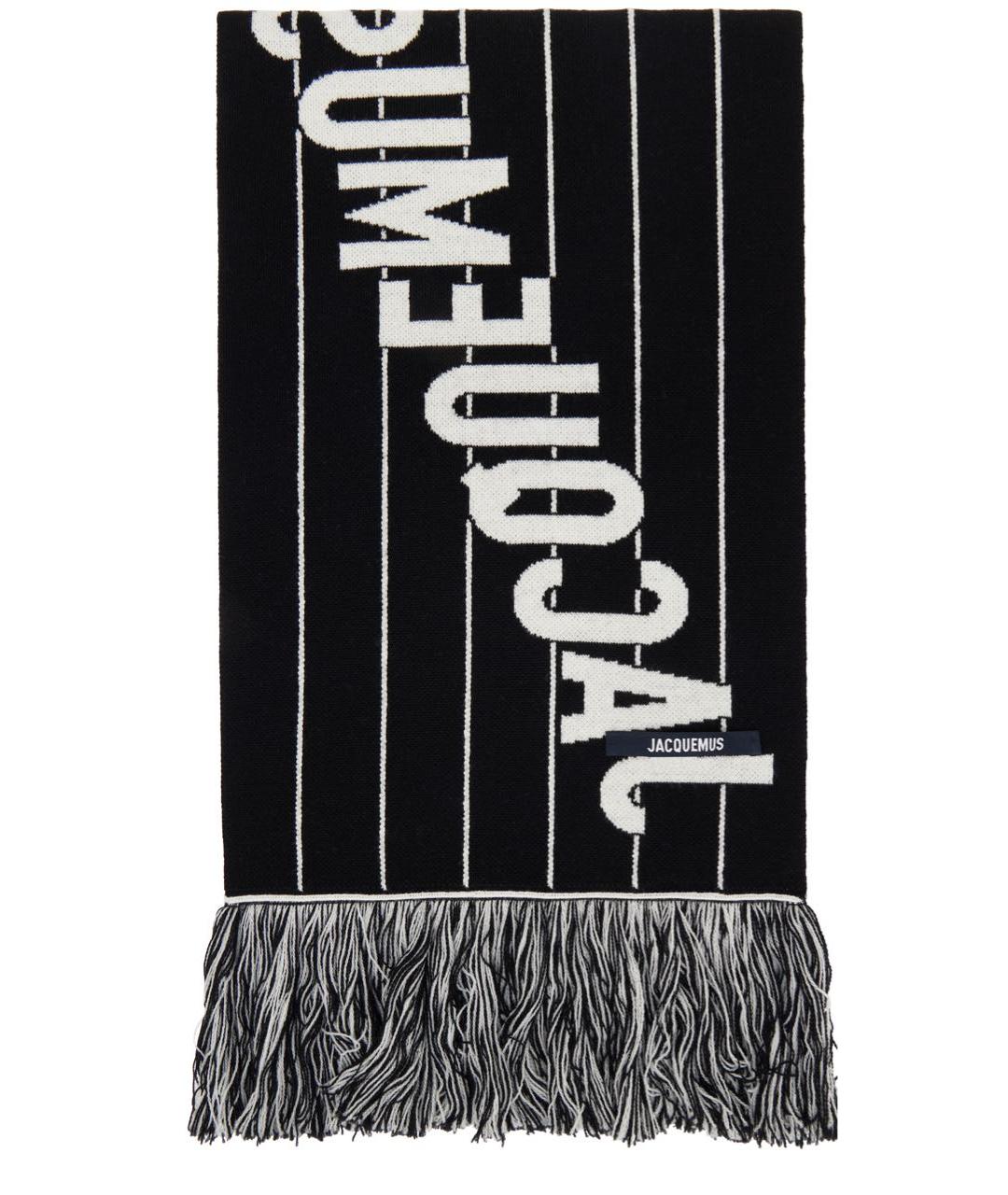 JACQUEMUS Белый шерстяной шарф, фото 2