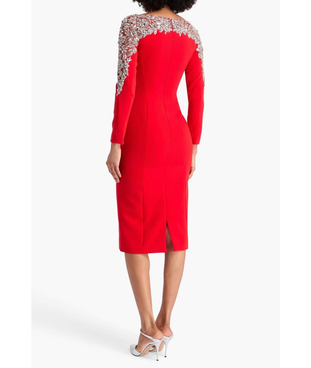 JENNY PACKHAM Красное коктейльное платье, фото 3