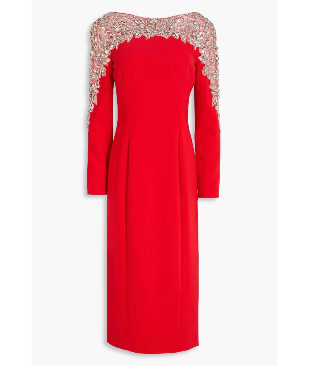 JENNY PACKHAM Красное коктейльное платье, фото 4